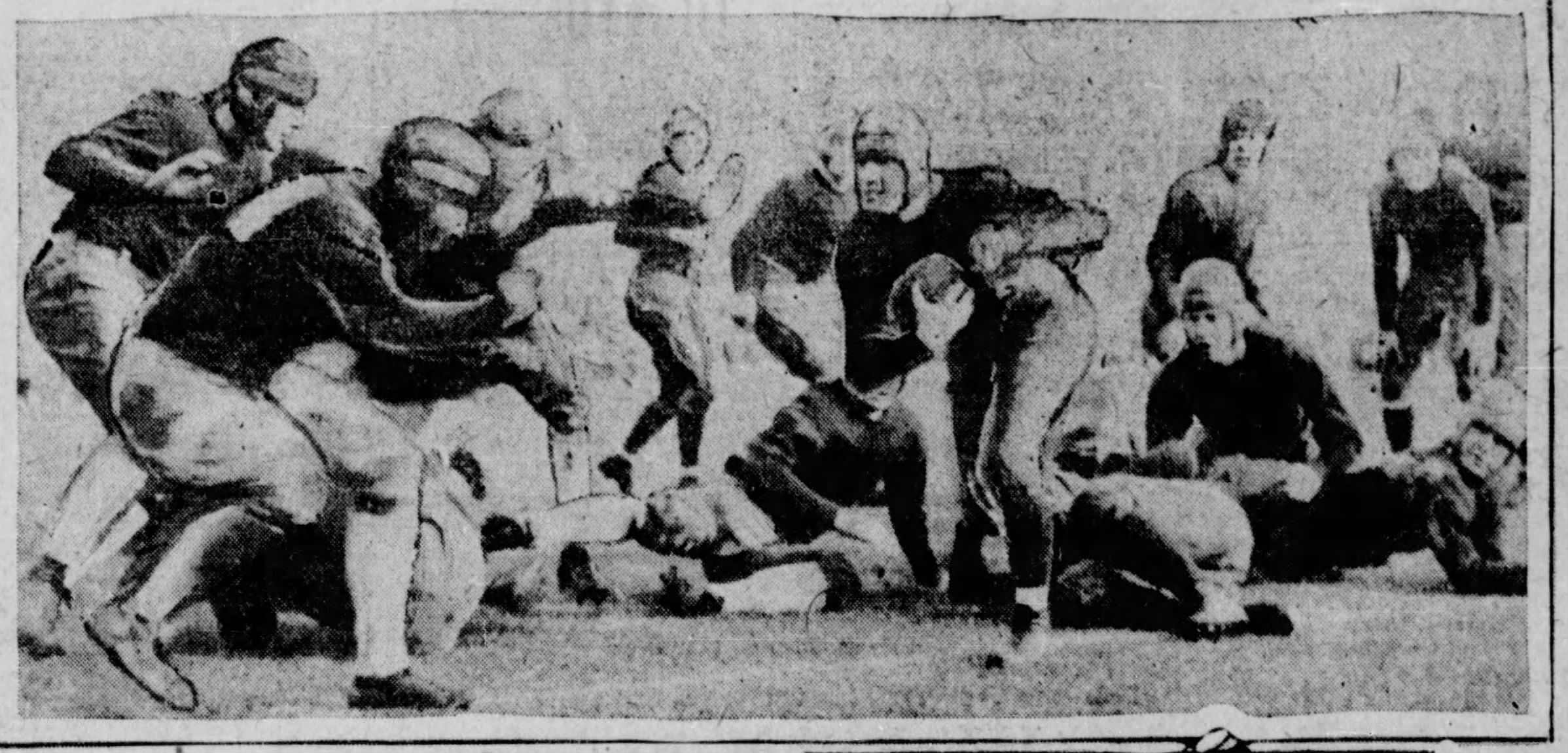 Notre Dame quarterback Harry Stuhldreher carrying the ball against Stanford in the 1925 Rose Bowl